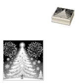 Merry Christmas Tree Coffee Mug – Winter Festival  Rubberstempel (Gestempeld)