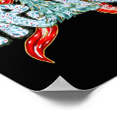 Merry Christmas Tree Coquette Bow Xmas Holiday Wom Poster (Hoek)