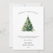 Merry Christmas Tree Corporate Kaart voor Feestdag (Voorkant)