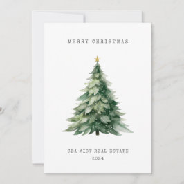 Merry Christmas Tree Corporate Kaart voor Feestdag