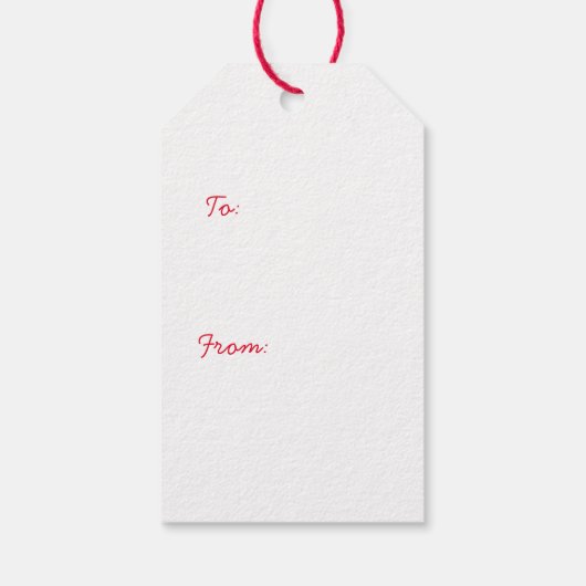 MERRY CHRISTMAS TREE CUSTOM NAME GIFT LABELS CADEAULABEL (Achterkant)