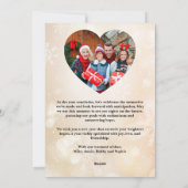 Merry Christmas Tree Custom PHOTO Family Name Feestdagenkaart (Achterkant)