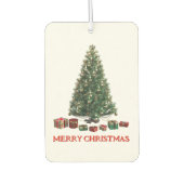 Merry Christmas. Tree (design 1) with gifts Luchtverfrisser (Voorkant)