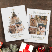 Merry Christmas Tree Family Custom Afbeeldingen St Bedankkaart