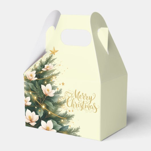 Merry Christmas Tree Favor Gift Box Bedankdoosjes (Voorkant Zijde)