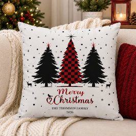 Merry Christmas Tree Festive Snowflake Winter  Kussen
