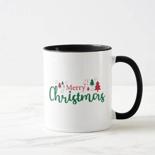 Merry Christmas Tree Holiday Mug, 11 oz Mok (Rechts)