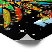 Merry Christmas Tree Kayak Kayaking - Uni-adults, Poster (Hoek)