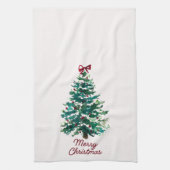 Merry Christmas Tree Kitchen Towel Theedoek (Verticaal)
