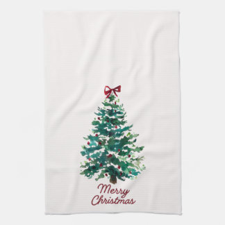 Merry Christmas Tree Kitchen Towel Theedoek