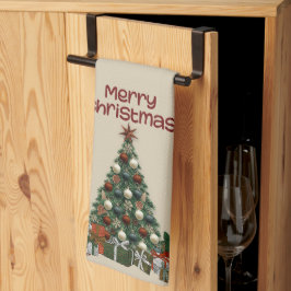 Merry Christmas Tree Kitchen Towels Theedoek