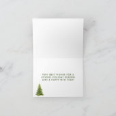 Merry Christmas Tree Lake Budget Kaart (Binnen)