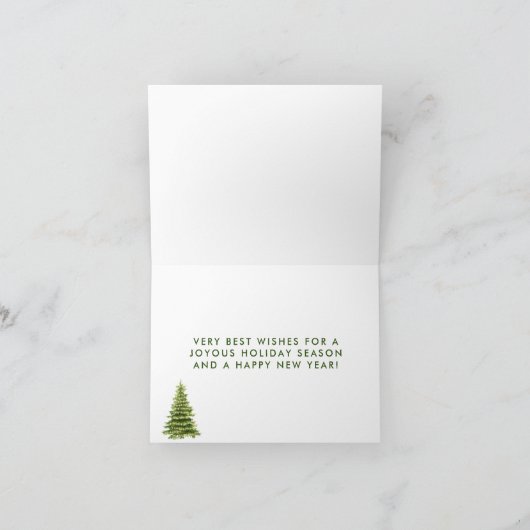 Merry Christmas Tree Lake Budget Kaart (Binnen)