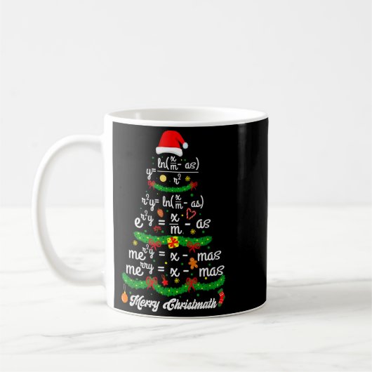 Merry Christmas Tree Math Teacher Xmas Tee Merry C Koffiemok (Links)