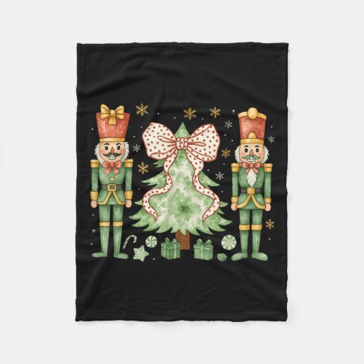 Merry Christmas Tree Nutcracker Ballet Dance Women Fleece Deken (Voorkant)