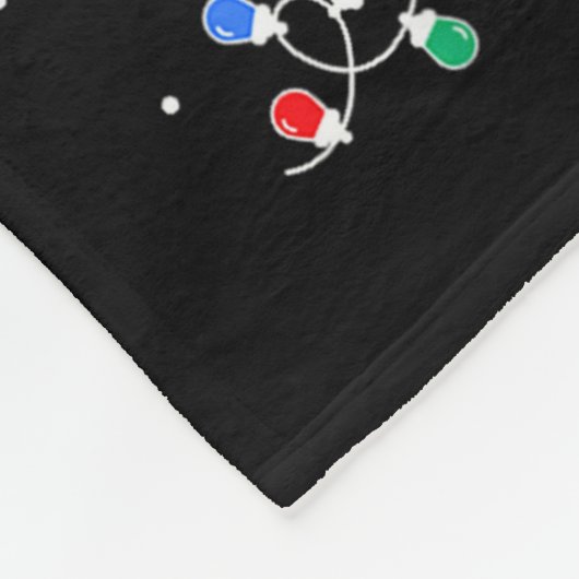 Merry Christmas Tree Plaid Us Flag Snowflake Xmas  Fleece Deken (Hoek)