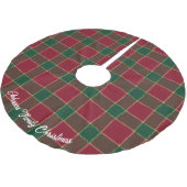 Merry Christmas Tree Red & Green Tartan Pattern Kerstboom Rok (Gekanteld)