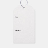 Merry Christmas Tree Red & Green Tartan To From Cadeaulabel (Achterkant)