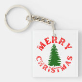 MERRY CHRISTMAS TREE SLEUTELHANGER (voorkant)