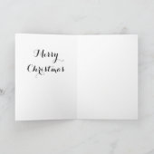 Merry Christmas Tree Soccer Santa Hat 2021 Feestdagen Kaart (Binnen)