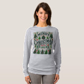 Merry Christmas Tree T-Shirt Design (Voorkant volledig)