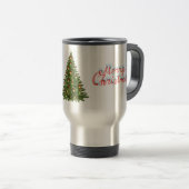 Merry Christmas Tree Travel Commuter Coffee Mug Reisbeker (Voorkant rechts)