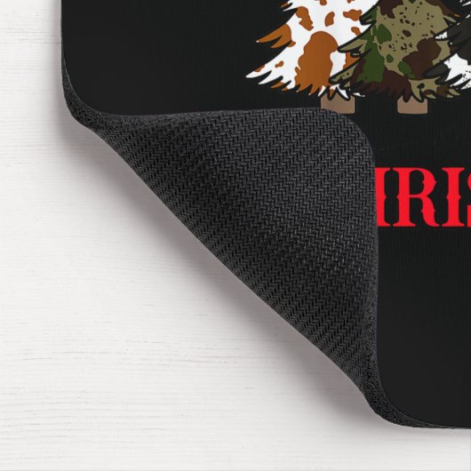 Merry Christmas Tree Western Cowhide Xmas Cowboy F Muismat (Hoek)