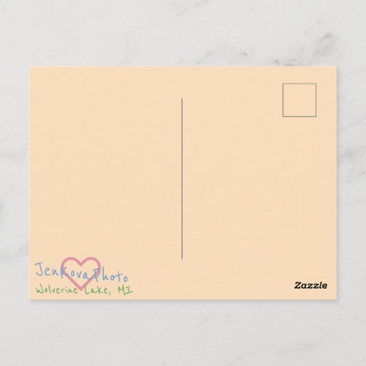 MERRY CHRISTMAS TREES ANTIEK BRIEFKAART (Achterkant)