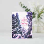 MERRY CHRISTMAS TREES BRIEFKAART (Staand voorkant)