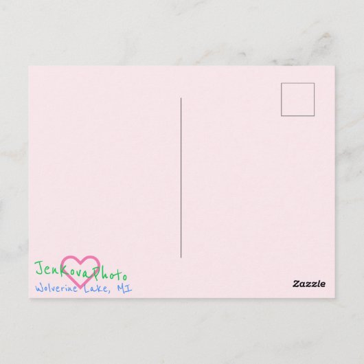 MERRY CHRISTMAS TREES BRIEFKAART (Achterkant)