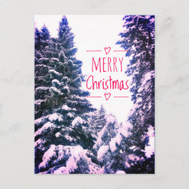 MERRY CHRISTMAS TREES BRIEFKAART