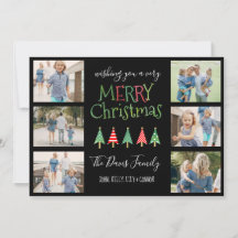 Merry Christmas Trees Collage