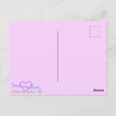 MERRY CHRISTMAS TREES PURPINK BRIEFKAART (Achterkant)