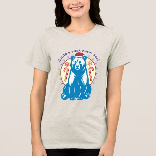 Merry Christmas Tri-Blend Shirt (Voorkant)