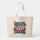Merry Christmas Troops Canvas tas (Achterkant)