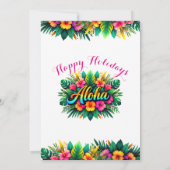 Merry Christmas Tropical Coastal Photo Feestdagenkaart (Achterkant)