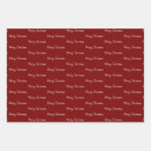 Merry Christmas Tropical Palm Trees Beach Holiday Inpakpapier Vel (Voorkant 2)