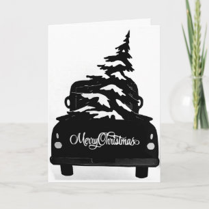 MERRY CHRISTMAS TRUCK STYLE FEESTDAGEN KAART