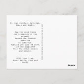 Merry Christmas  Typewriter gepersonaliseerd Briefkaart (Achterkant)