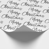 MERRY CHRISTMAS Typografie Moderne feestelijke vak Cadeaupapier (Hoek)