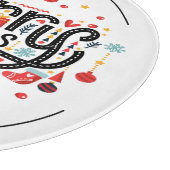 MERRY CHRISTMAS Typografie Snijplank (Hoek)