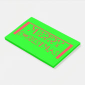 Merry Christmas Typography Design: een feestelijke Post-it® Notes (Schuin)