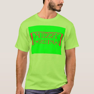 Merry Christmas Typography Design: een feestelijke T-shirt