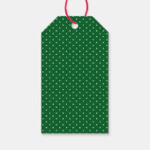 Merry Christmas Typography Rood Groen Goud Cadeaulabel (Achterkant)