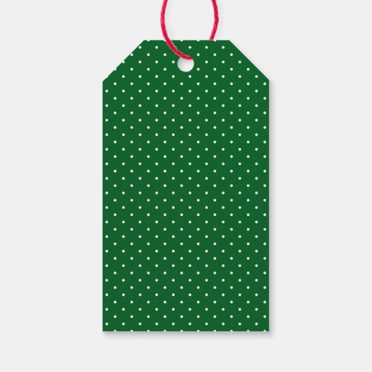 Merry Christmas Typography Rood Groen Goud Cadeaulabel (Achterkant)