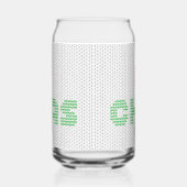Merry Christmas Typography Sweater Pattern Blikvorm Glas (Rechts)