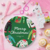 Merry Christmas Ugly Sweater Party Papier Bord (Feest)