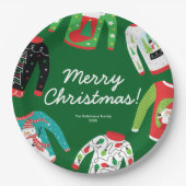 Merry Christmas Ugly Sweater Party Papier Bord (Voorkant)