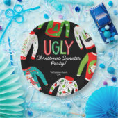 Merry Christmas Ugly Sweater Party Papier Bord (Feest)