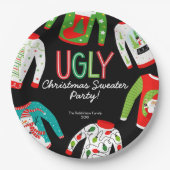 Merry Christmas Ugly Sweater Party Papier Bord (Voorkant)